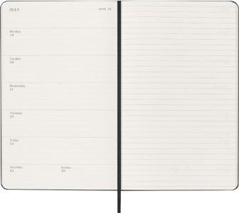 MOLESKINE Buchkalender 2026/2027, 18 Monate, L/A5, hellrot