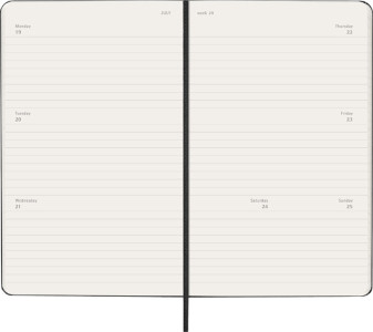 MOLESKINE Buchkalender 2027, Wochen, L/A5, Hardcover,schwarz