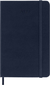 MOLESKINE Taschenkalender 2027, Tage,  P/A6,Hardcvoer, blau