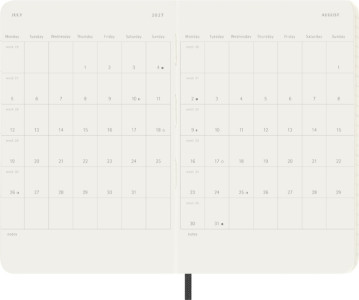 MOLESKINE Taschenkalender 2027, Tage, P/A6, Softcover, blau