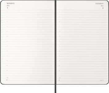 MOLESKINE Buchkalender 2027, Tage, L/A5, Hardcover, hellrot