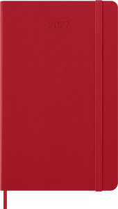 MOLEKSINE Buchkalender 2027, Wochen, L/A5, Hardcover,hellrot