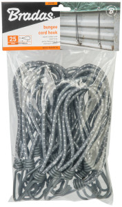 Bradas Tendeur BUNGEE CORD HOOK, 200 mm, set de 25