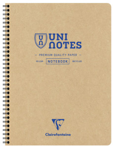 Clairefontaine Cahier à spirale UNI NOTES, A4, quadrillé