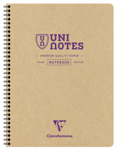 Clairefontaine Cahier à spirale UNI NOTES, A4, quadrillé