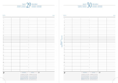EXACOMPTA Agenda de bureau Journal 29/1, Barbara, 2027, noir