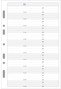 EXACOMPTA Recharge journalier Exatime 21, 2027, 1er semestre
