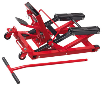cartrend Cric pour moto, capacité de charge: 680 kg, rouge