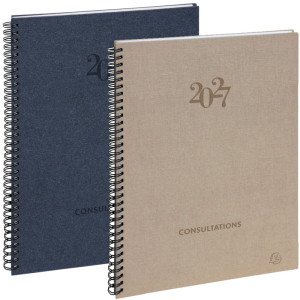 EXACOMPTA Agenda de bureau Consultations 29 S, 2027, bleu