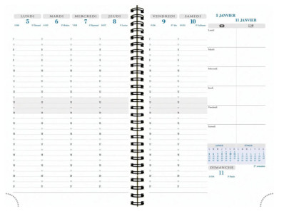 EXACOMPTA Agenda de bureau HORIZONS 20S, 2027, assorti