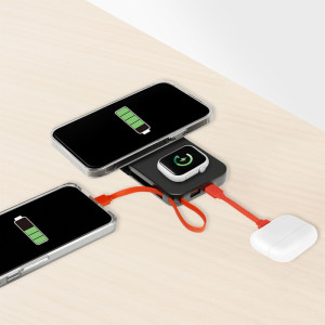 LogiLink Powerbank magnétique, 10.000 mAh, USB-A/USB-C
