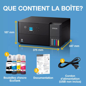Epson EcoTank ET-2950 Imprimante jet d'encre couleur multifonction rechargeable