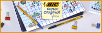 BIC Stylo à bille Cristal Fine, rouge