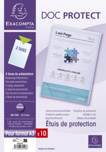 EXACOMPTA Etui de protection Doc Protect, A5, PVC