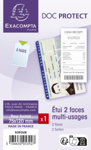 EXACOMPTA Etui de protection Doc Protect, A5, PVC