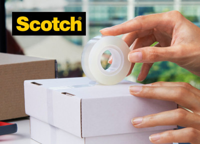 Scotch Ruban adhésif Crystal, 19 mm x 33 m, 3+1 GRATUIT