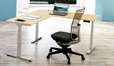 kerkmann Sitz-Steh-Schreibtisch Move New Base mit Anbau