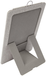 sigel Porte-menu à pince, A5, gris foncé / beige