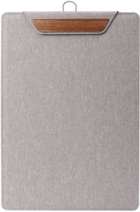 sigel Porte-menu à pince, A5, gris foncé / beige