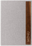 sigel Chemise pour menu avec imprimé, A4, gris clair sigel Chemise pour menu avec imprimé, A4, gris clair