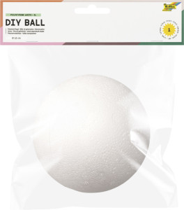 folia Boule en polystyrène M, diamètre: 50 mm, blanc