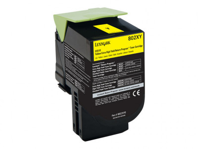 Lexmark : 802XY TONER RET PROG JAUNE 4K CX510DE/CX510DHE/CX510DTHE