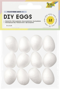 folia Oeuf en polystyrène S, 30 x 20 mm, blanc