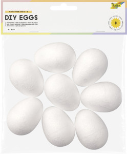 folia Oeuf en polystyrène S, 30 x 20 mm, blanc