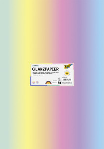 folia Papier brillant Rainbow, 350 x 500 mm, 100 g/m2