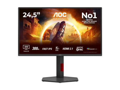 AOC : AOC MONITOR 24 IPS 300HZ 2560X1440 QHD 0.3MS 16:9 1000:1