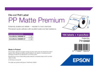 Epson : PP MATTE LABEL PREM DIE-CUT ROLL 210X297MM 184 LABELS