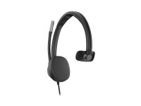 HP - Poly : HP POLY MISSION 615 MONAURAL USB WIRED HEADSET