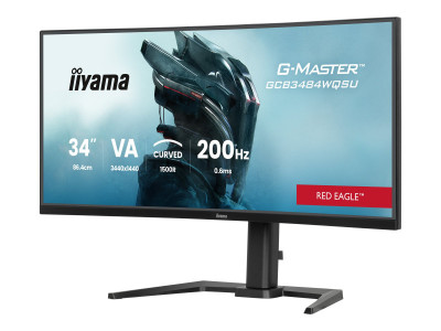 Iiyama : 34IN CV VA QHD 450CD/ 2HDMI/DP/4USB/2USB-C/HP/HAS