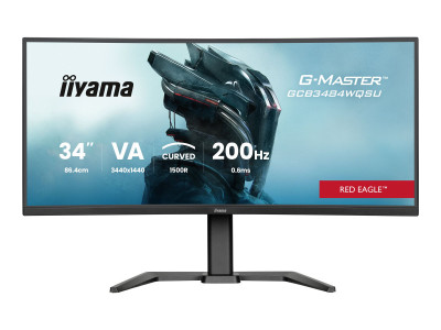 Iiyama : 34IN CV VA QHD 450CD/ 2HDMI/DP/4USB/2USB-C/HP/HAS