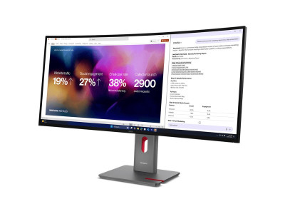 Lenovo : P40WD-40 39.7 5K WUHD IPS 21:9 C 400CD/M L/T/S ENET USB-C