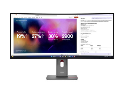 Lenovo : P40WD-40 39.7 5K WUHD IPS 21:9 C 400CD/M L/T/S ENET USB-C