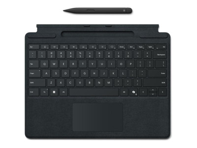 Microsoft : PRO 8/9 SIGNATURE COPILOT TYPE COVER W/ SLIM PEN 2 BUNDLE BLACK