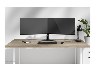 Neomounts : DS45-600BL2 DUAL MONITOR STAND - 10-32IN - 0-6 KG13 2 LBS (2X)