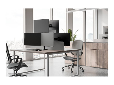 Neomounts : DS45-600BL2-1 TRIPLE MONITOR STAND - 10-32IN - 0-5 KG11 LBS (