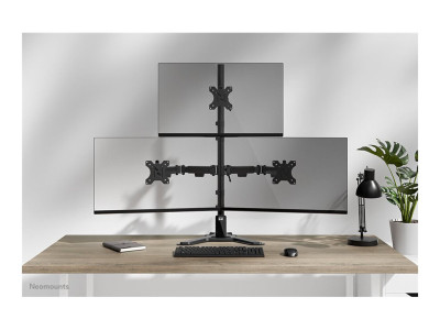 Neomounts : DS45-600BL2-1 TRIPLE MONITOR STAND - 10-32IN - 0-5 KG11 LBS (