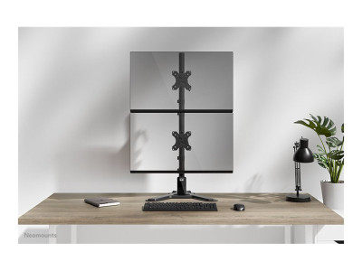 Neomounts : DS45-600BL2V DUAL MONITOR STAND - 10-32IN - 0-9 KG19 8 LBS (2X)
