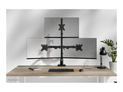 Neomounts : DS60-600BL2-1 TRIPLE MONITOR ARM - 10-32IN - 0-9 KG19 8 LBS (
