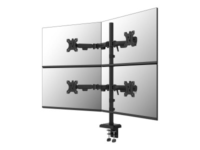 Neomounts : DS60-600BL2-2 QUADRUPLE MONITOR ARM - 10-32IN - 0-8 KG17 6 LBS (