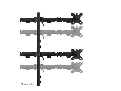 Neomounts : DS60-600BL2-2 QUADRUPLE MONITOR ARM - 10-32IN - 0-8 KG17 6 LBS (