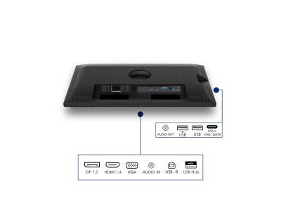 Philips : 24IN IPS FHD 300CD/ HDMI/VGA/DP/4USB/USB-B/HP/HAS