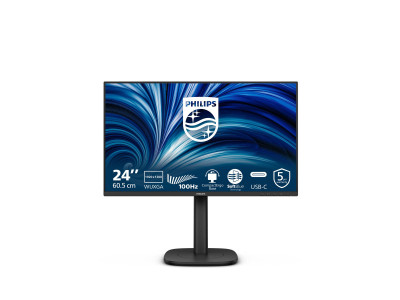 Philips : 24IN IPS FHD 300CD/ HDMI/VGA/DP/4USB/USB-B/HP/HAS