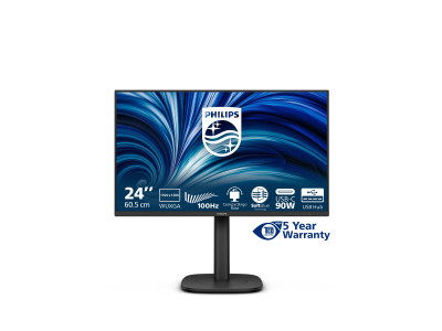 Philips : 24IN IPS FHD 300CD/HDMI/ DP/4USB/USB-C/USB-C DOCK/HP/HAS