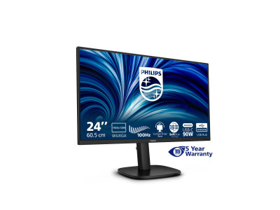 Philips : 24IN IPS FHD 300CD/HDMI/ DP/4USB/USB-C/USB-C DOCK/HP/HAS