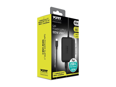Port Design : POWER SUPPLY GAN 100W - TYPE C - AC cable - EU