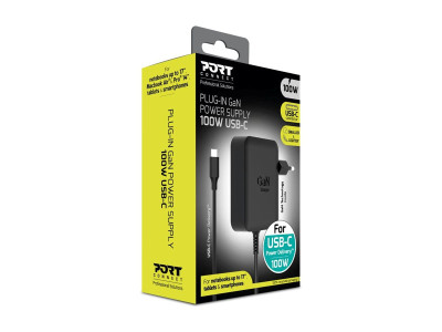 Port Design : POWER SUPPLY GAN 100W - TYPE C - PLUG - EU